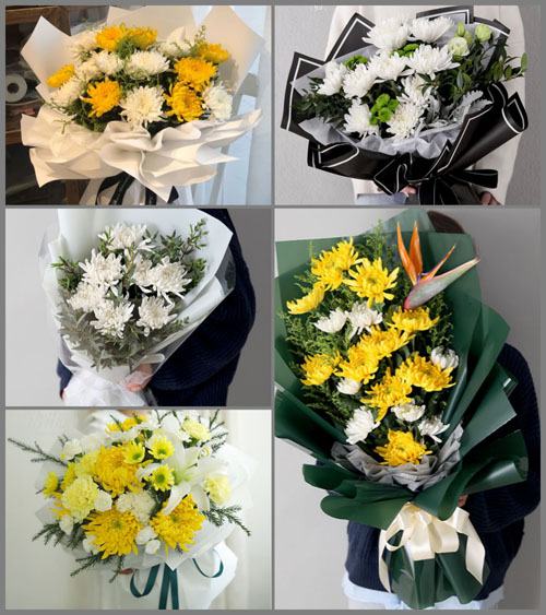 湖北随州市曾都区南郊街道南烟墩村白事花束代送